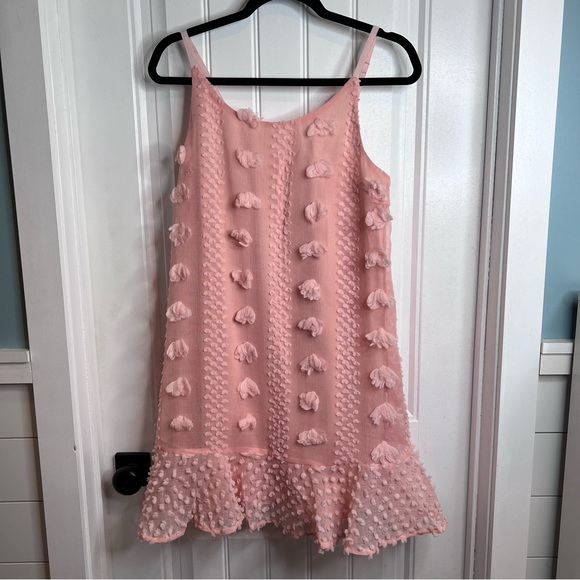 Pink Lily Dresses & Skirts - Pink Lily Women’s Textured Ruffle Adjustable Straps Mini Dress. Medium. NWOT